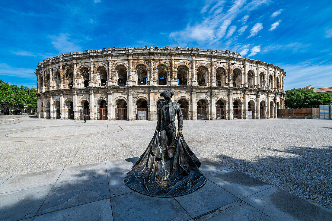 Römisches Amphitheater, Nîmes, Gard, Okzitanien, Frankreich, Europa