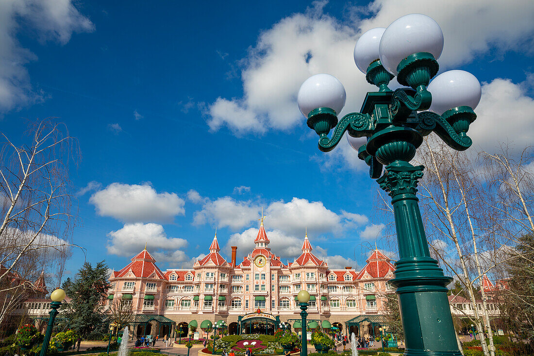 Entrance to Euro Disneyland, Disneyland Hotel, Paris, France, Europe