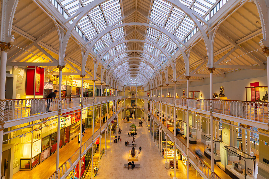 Grand Gallery, National Museum of Scotland, Edinburgh, Schottland, Vereinigtes Königreich, Europa