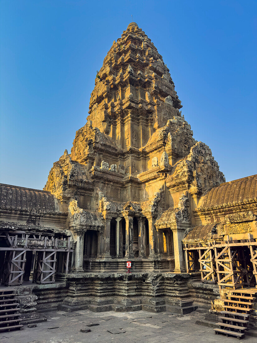 Angkor Wat, UNESCO-Weltkulturerbe, eine hinduistisch-buddhistische Tempelanlage bei Siem Reap, Kambodscha, Indochina, Südostasien, Asien