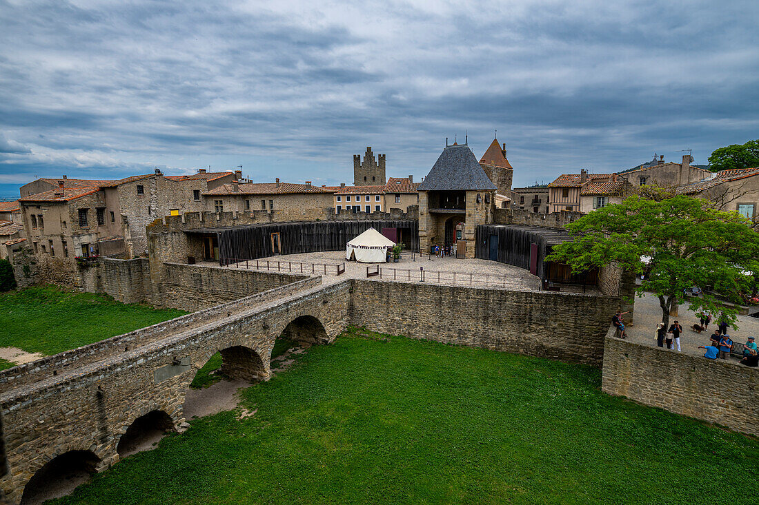 Cite de Carcassonne citadel, UNESCO World Heritage Site, Carcassonne, Aude, Occitania, France, Europe