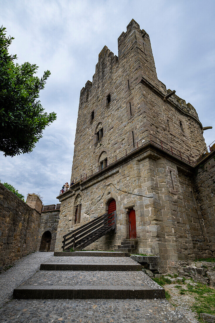 Zitadelle Cite de Carcassonne, UNESCO-Welterbe, Carcassonne, Aude, Okzitanien, Frankreich, Europa