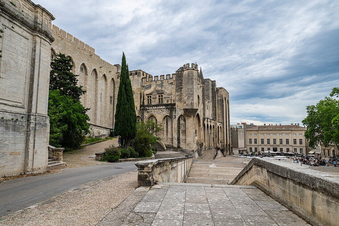 Palast der Päpste, Avignon, UNESCO-Welterbe, Vaucluse, Provence-Alpes-Cote d'Azur, Frankreich, Europa