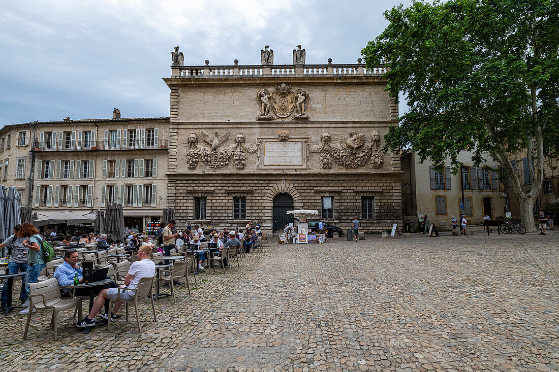 Papstpalast, Avignon, UNESCO-Welterbe, Vaucluse, Provence-Alpes-Cote d'Azur, Frankreich, Europa