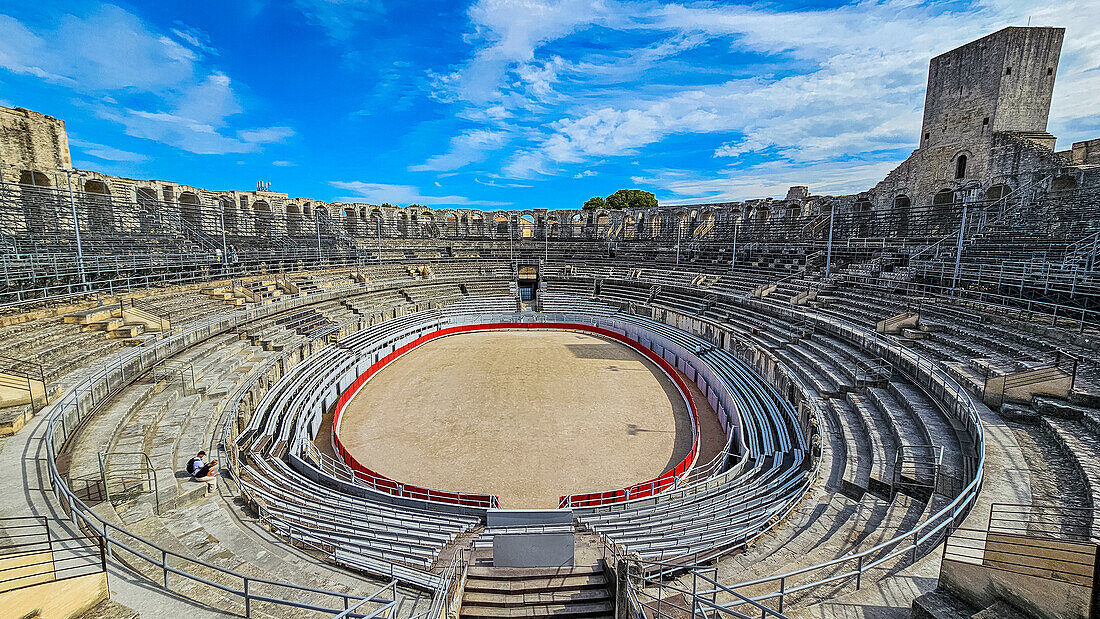 Römisches Amphitheater, Arles, UNESCO-Welterbe, Bouches du Rhone, Provence-Alpes-Cote d'Azur, Frankreich, Europa