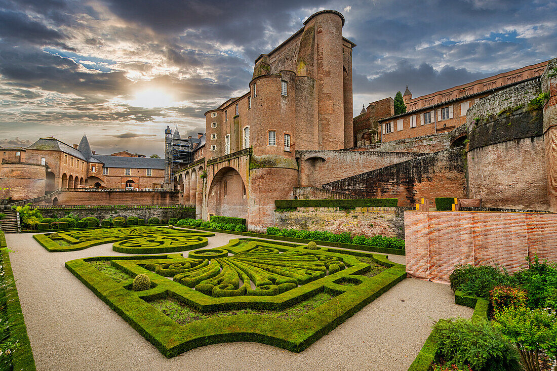 Bischofsstadt, rund um die Kathedrale Sainte-Cecile, UNESCO-Welterbe, Albi, Midi-Pyrenäen, Frankreich, Europa