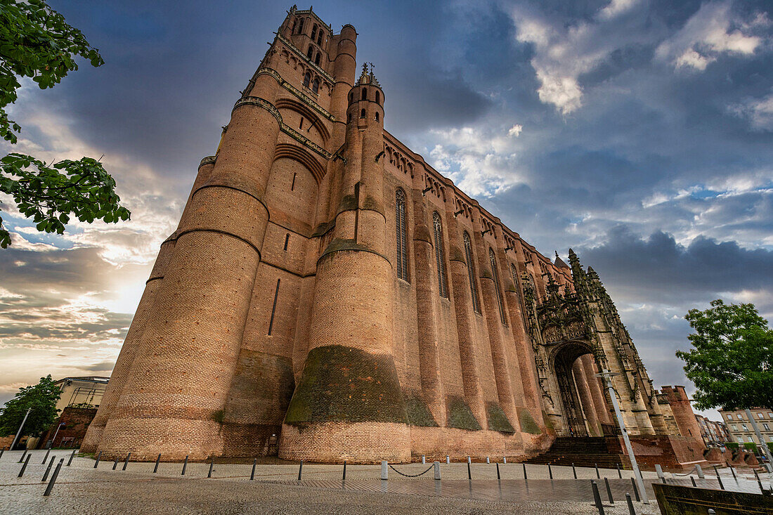 Bischofsstadt, rund um die Kathedrale Sainte-Cecile, UNESCO-Welterbe, Albi, Midi-Pyrenäen, Frankreich, Europa