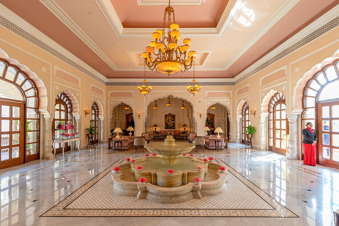 Rambagh Palace Hotel, Jaipur, Rajasthan, Indien, Südasien, Asien