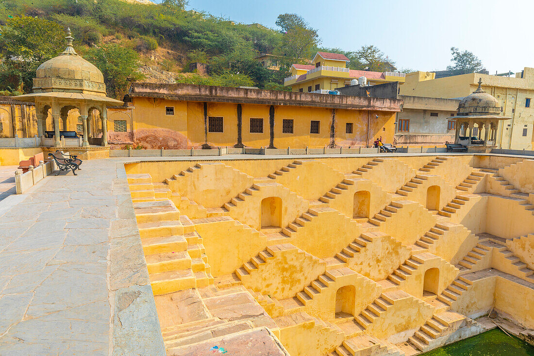 Panna Meena Ka Kund Step Well, Amer, Rajasthan, India, South Asia, Asia