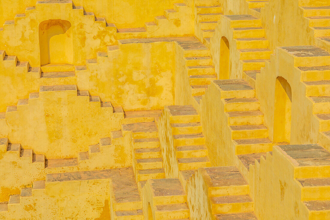 Panna Meena Ka Kund Stufenbrunnen, Amer, Rajasthan, Indien, Südasien, Asien