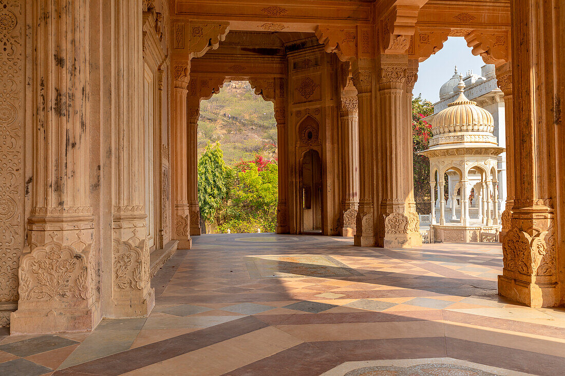 Gatore Ki Chhatriyan, Jaipur, Rajasthan, Indien, Südasien, Asien