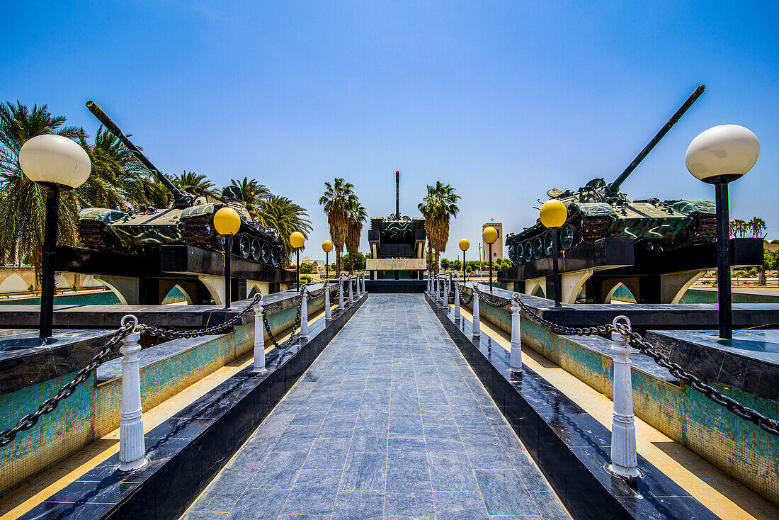 Tank memorial in Massawa, Eritrea, Africa