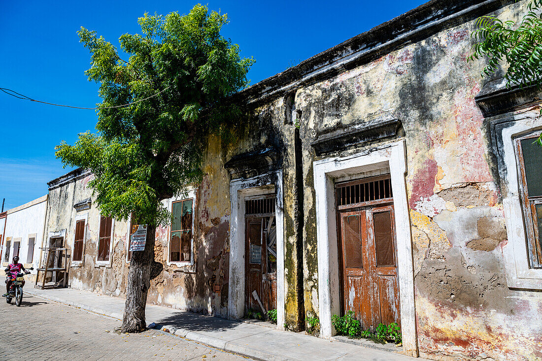 Historic houses on the Island of Mozambique, UNESCO World Heritage Site, Mozambique, Africa