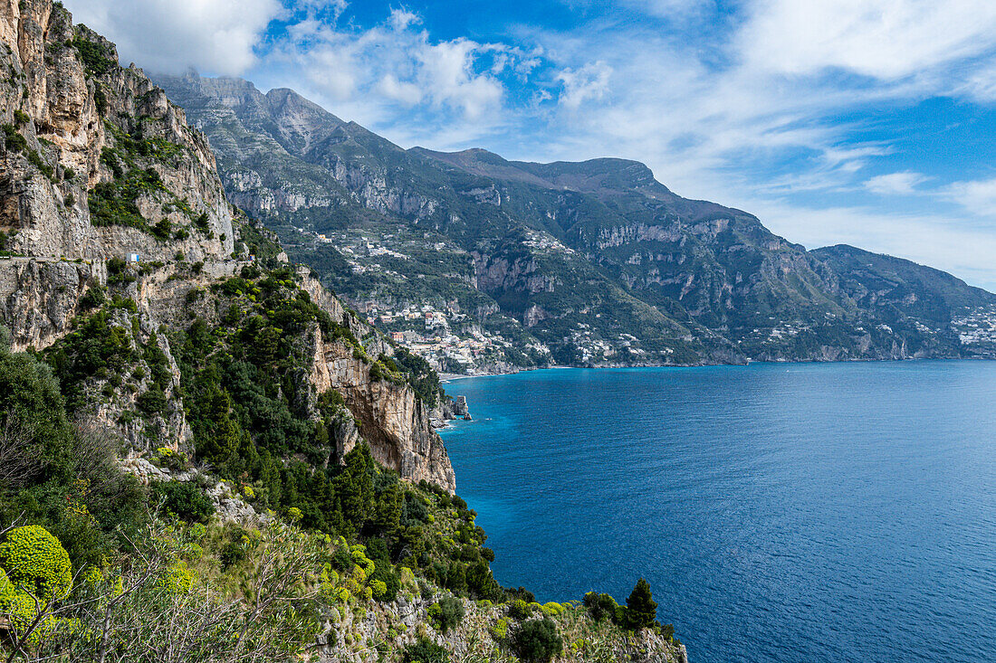 Die Amalfiküste, UNESCO-Weltkulturerbe, Kampanien, Italien, Europa