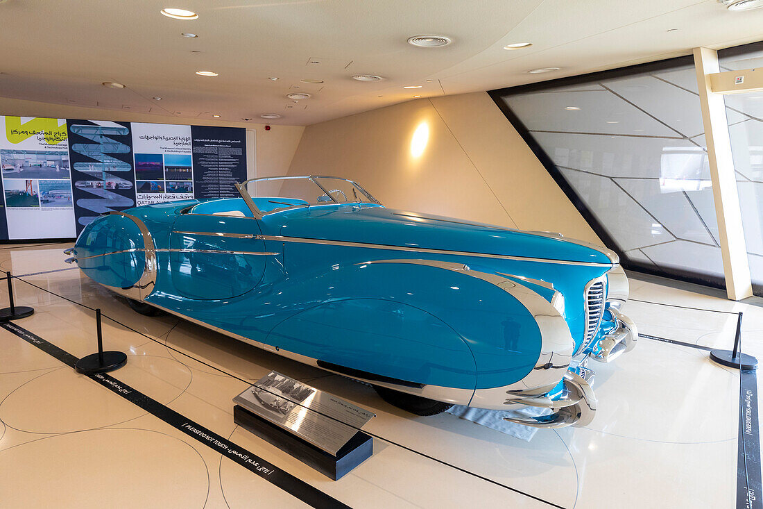 Ein Delahaye 175 S Roadster von 1949 für das geplante Katar-Automuseum, Nationalmuseum von Katar, Doha, Katar, Naher Osten