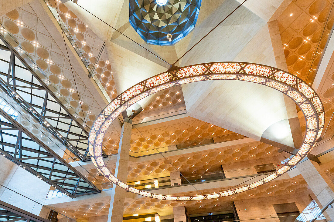 Interior of Museum of Islamic Art, Doha, Qatar, Middle East