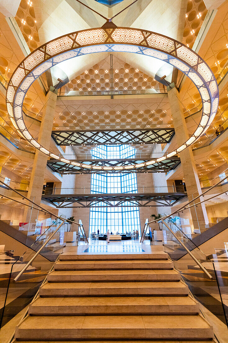 Interior of Museum of Islamic Art, Doha, Qatar, Middle East