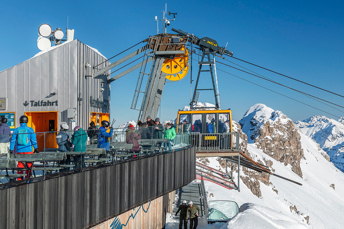 Bergstation der Nebelhornbahn, 2224m, Oberstdorf, Schwaben, Bayerische Alpen, Bayern, Deutschland, Europa