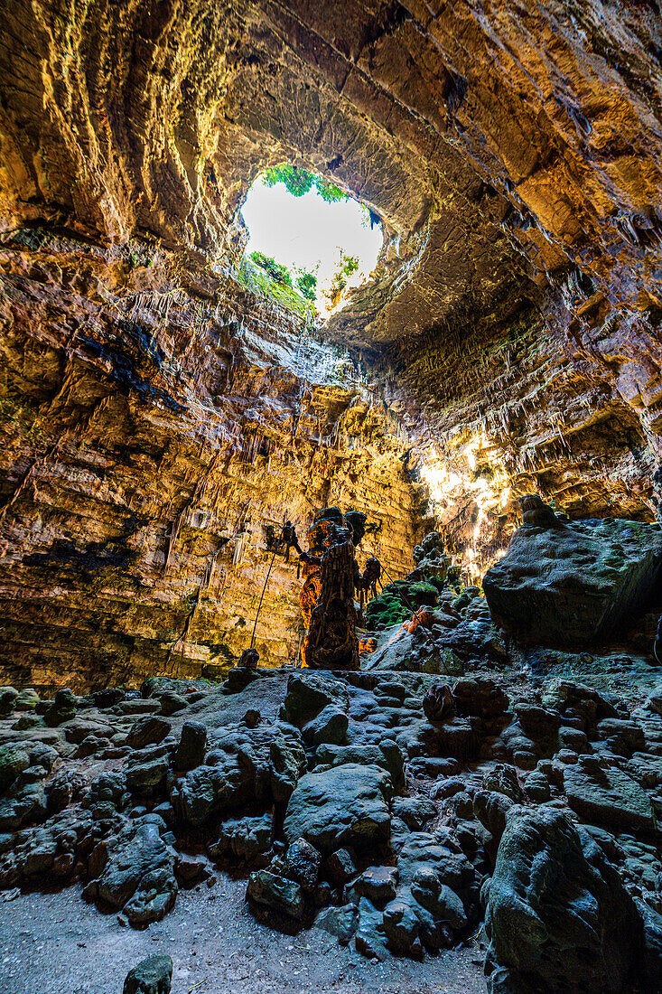 Castellana caves (Castellana Grotte), Apulia, Italy, Europe