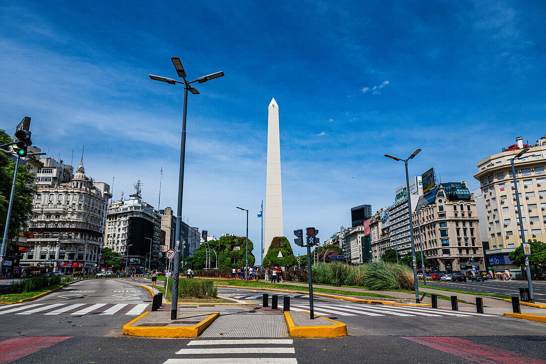 Obelisk im Zentrum von Buenos Aires, Argentinien, Südamerika