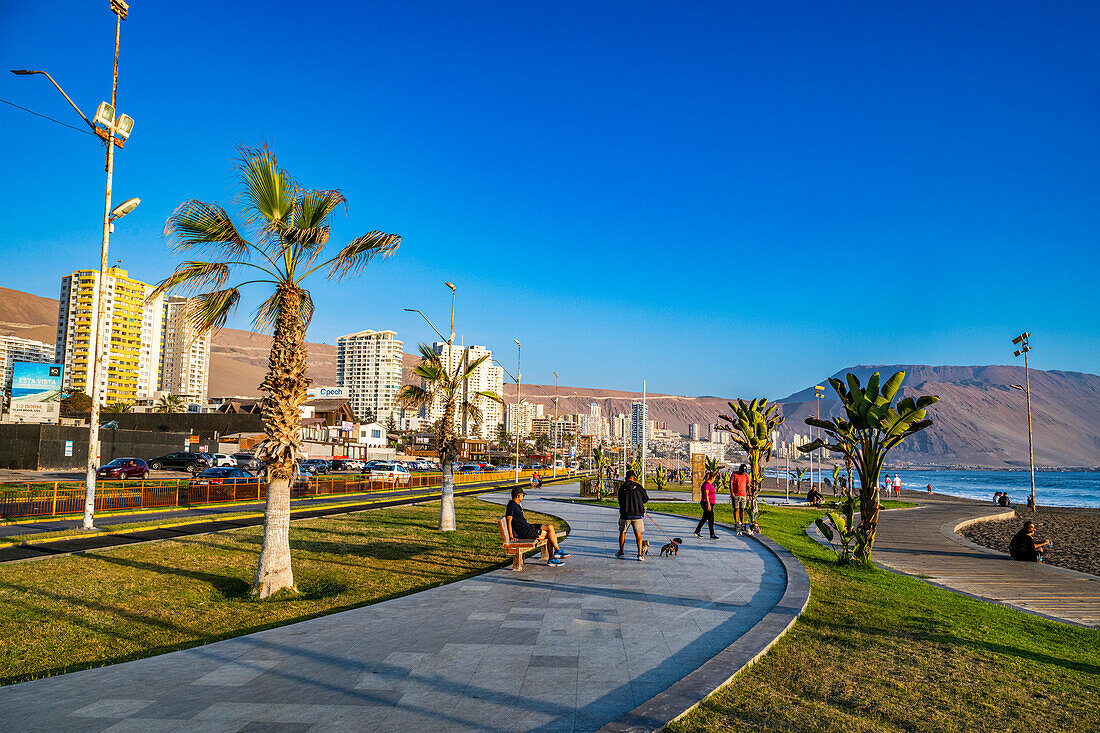 Beachfront of Iquique, Atacama desert, Chile, South America