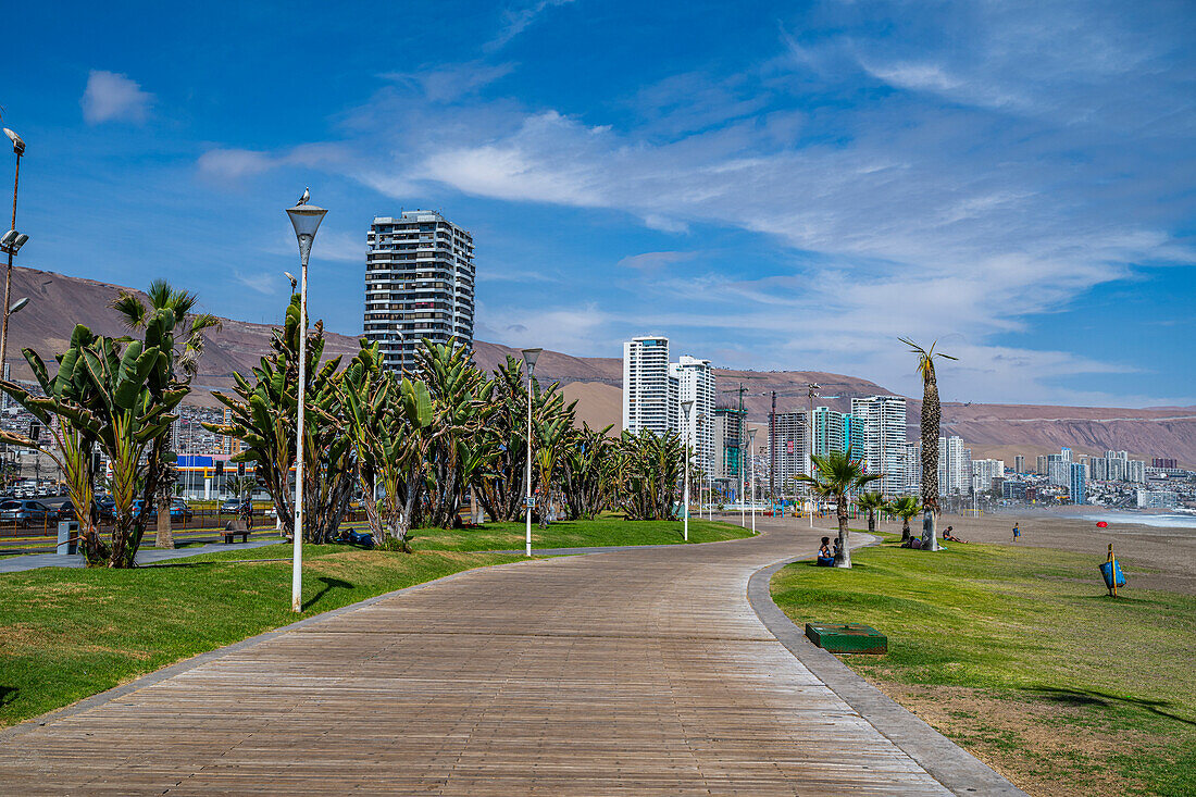 Beachfront of Iquique, Atacama desert, Chile, South America