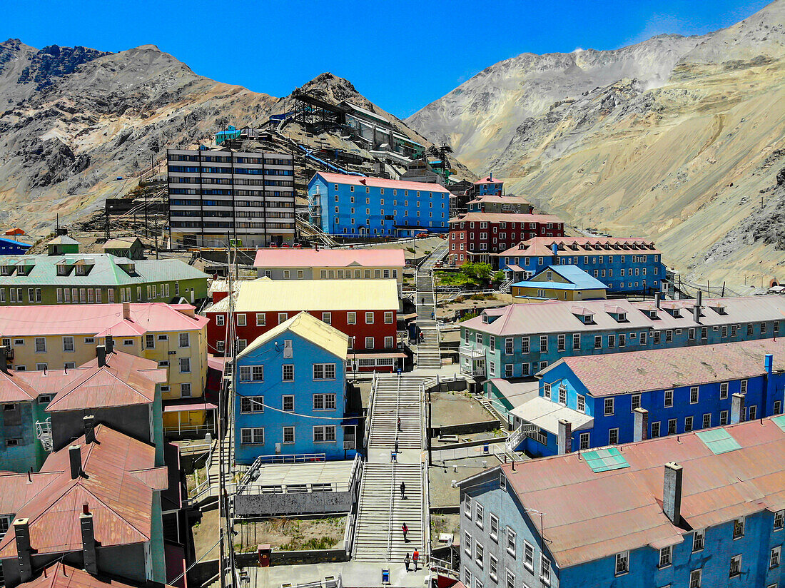 Sewell Mining Town, UNESCO World Heritage Site, Chile, South America