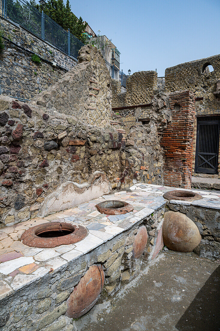 Römische Stadt Herculaneum, UNESCO-Welterbestätte, Kampanien, Italien, Europa