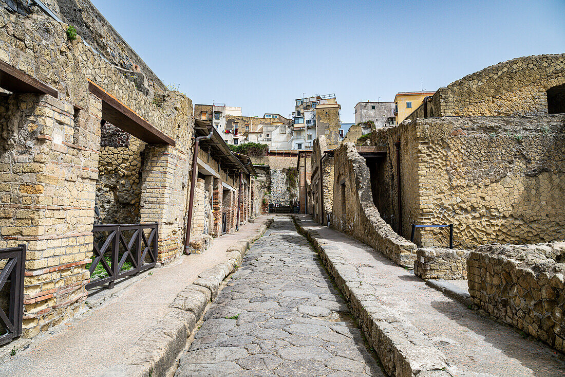 Roman town of Herculaneum, UNESCO World Heritage Site, Campania, Italy, Europe