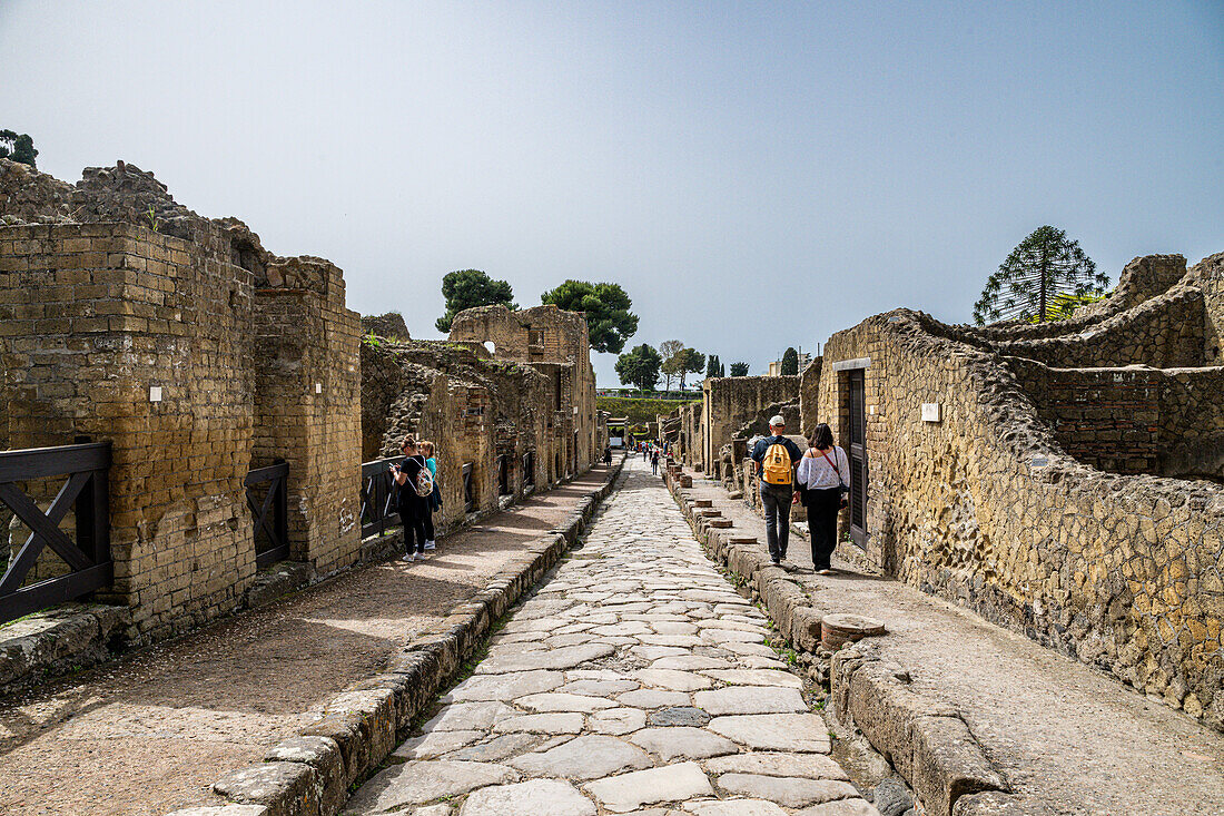 Römische Stadt Herculaneum, UNESCO-Welterbestätte, Kampanien, Italien, Europa