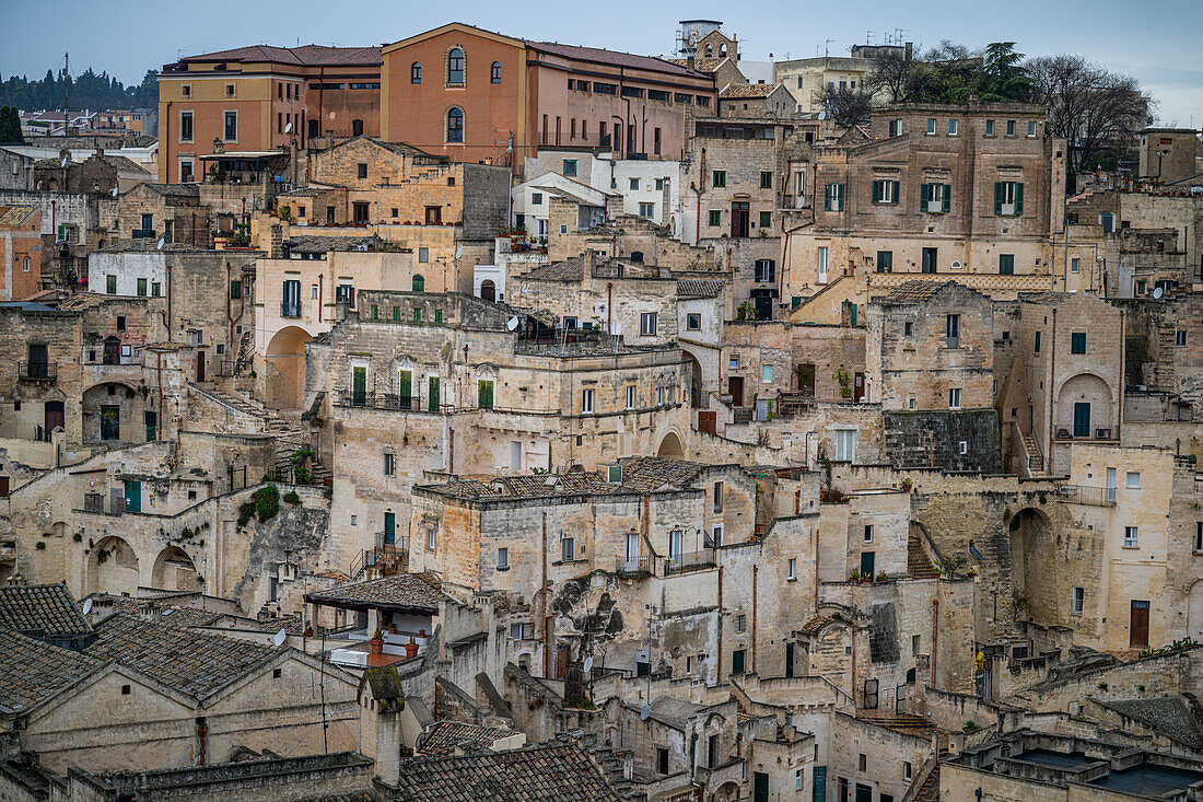 Sassi di Matera, UNESCO-Welterbestätte, Basilikata, Italien, Europa