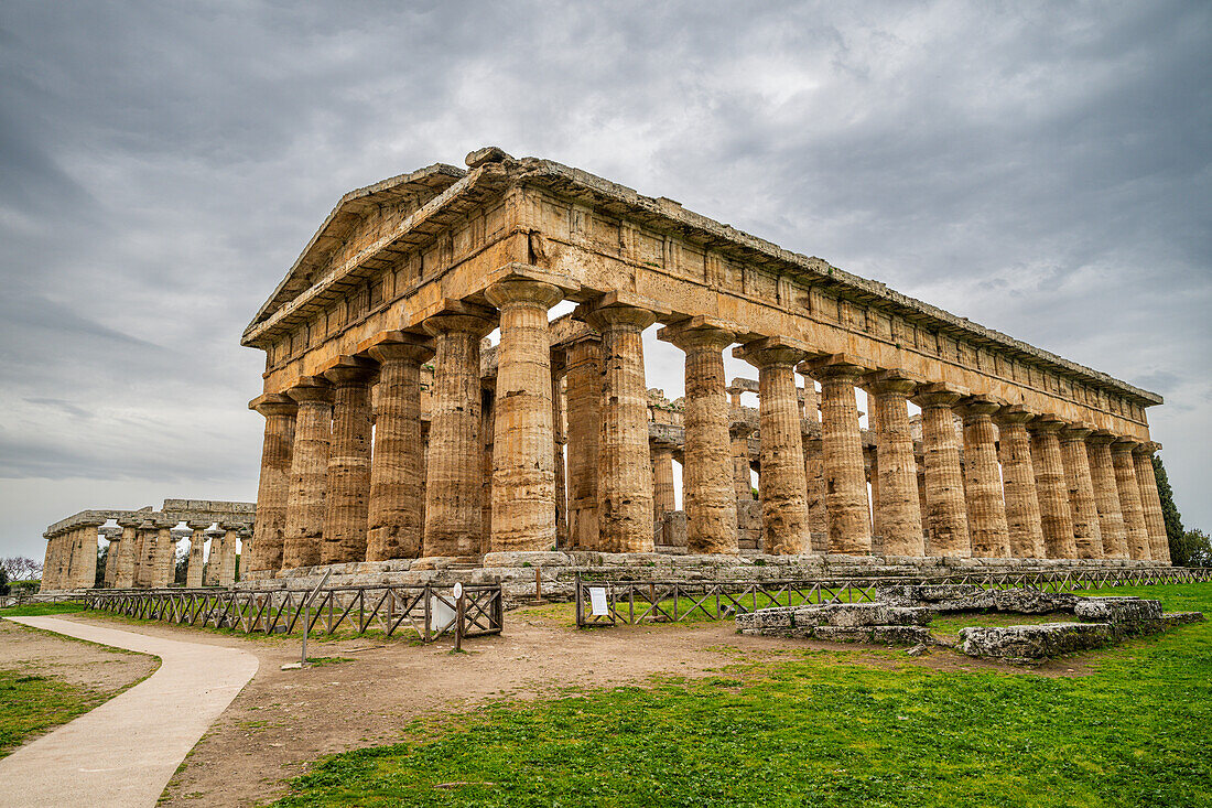 The Greek temples of Paestum, UNESCO World Heritage Site, Campania, Italy, Europe