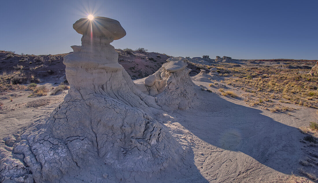 Goblin Garden west of Hamilili Point in Petrified Forest National Park, Arizona, United States of America, North America