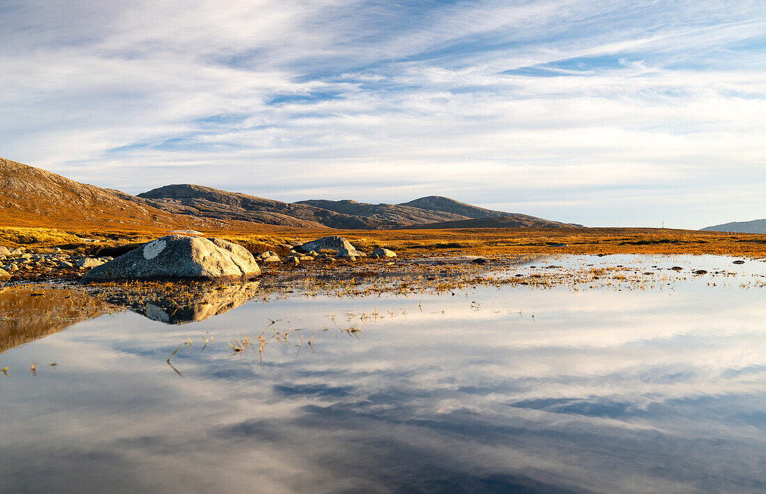 Reflections, Isle of Lewis, Outer Hebrides, Scotland, United Kingdom, Europe