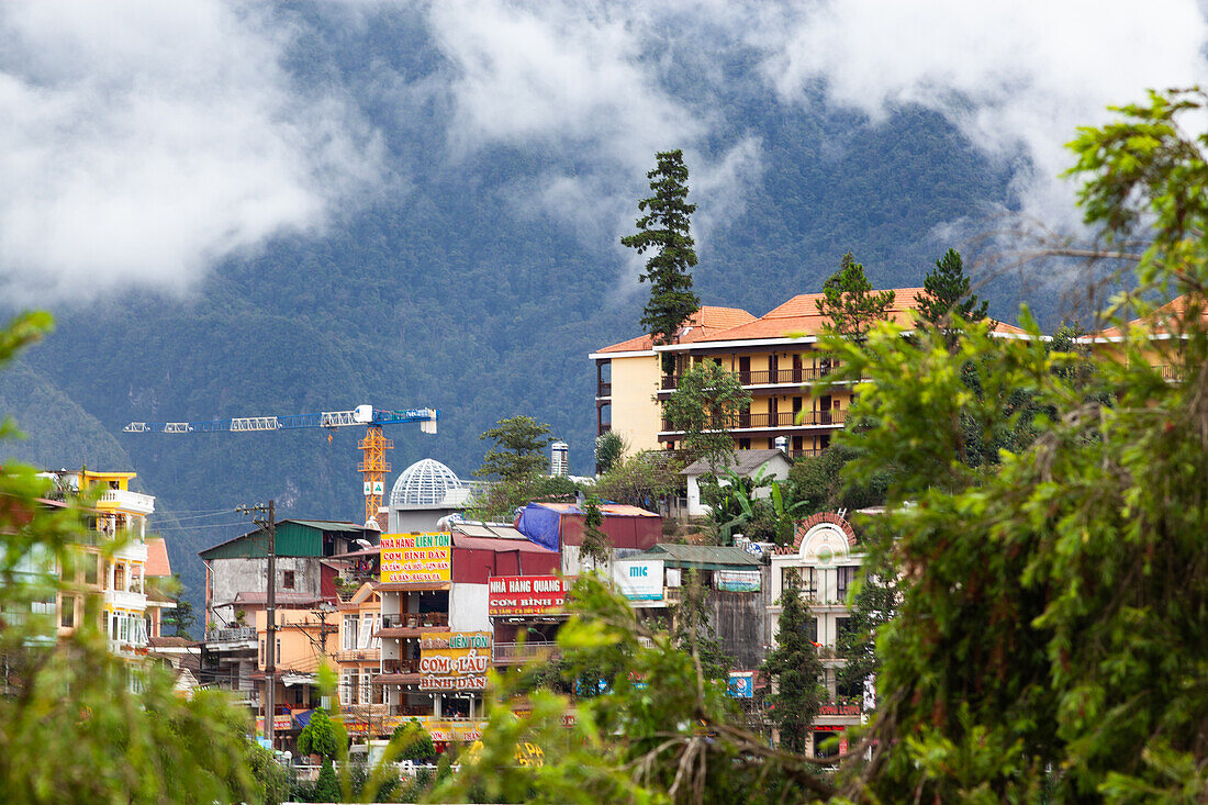 Sa Pa town, the high mountains, Sapa, Lao Cai province, Vietnam, Indochina, Southeast Asia, Asia