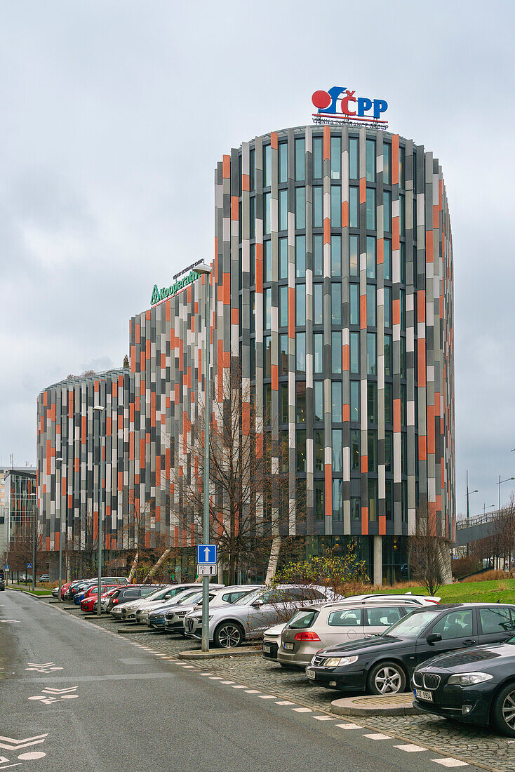 Modernes Verwaltungsgebäude Main Point Karlin, Karlin, Prag, Tschechische Republik (Tschechien), Europa