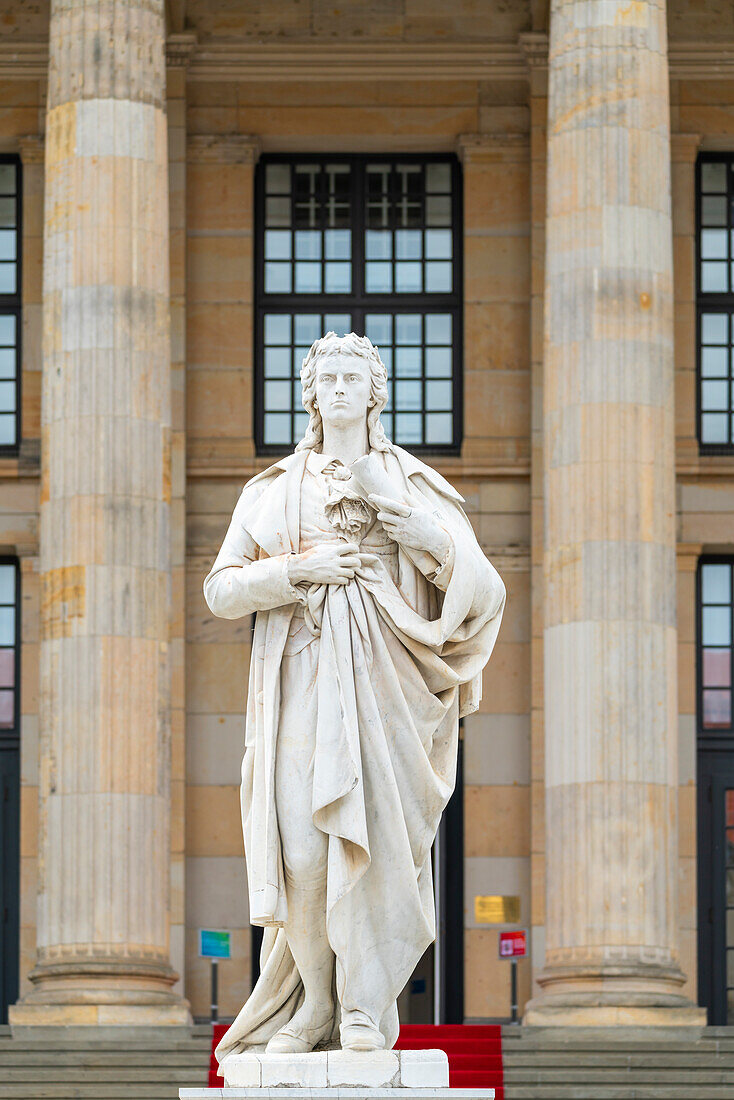 Schillerdenkmal am Gendarmenmarkt, Mitte, Berlin, Deutschland, Europa