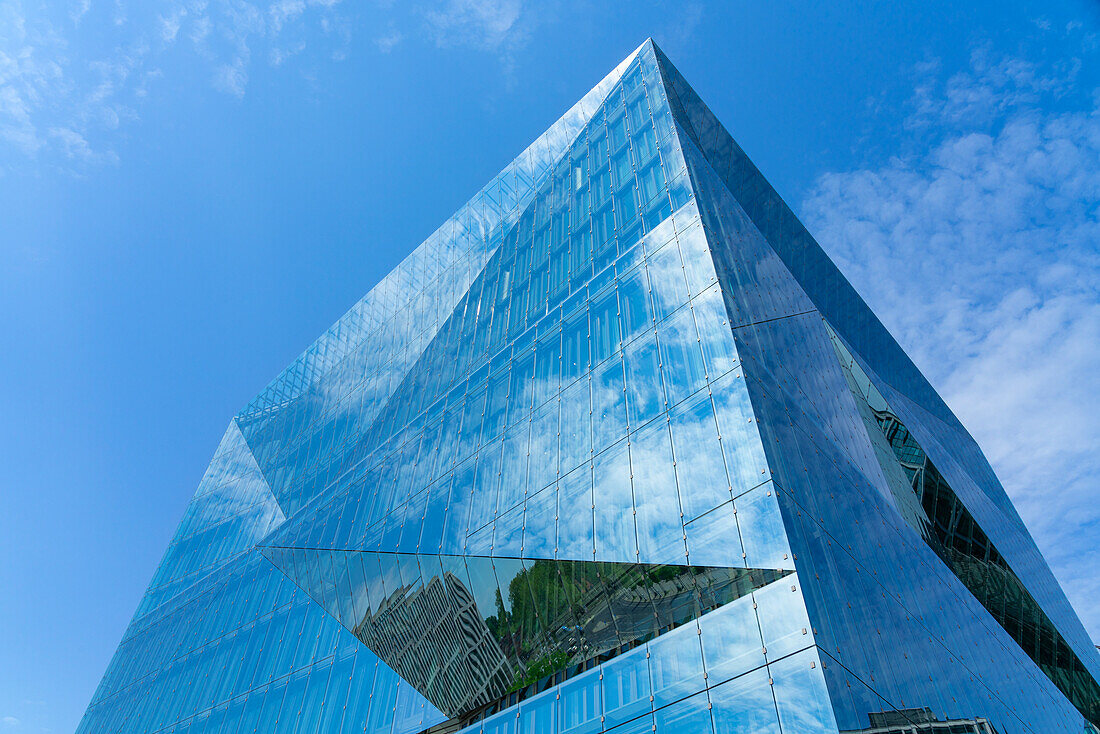 Detail of modern 3XN Cube Berlin, Berlin, Germany, Europe