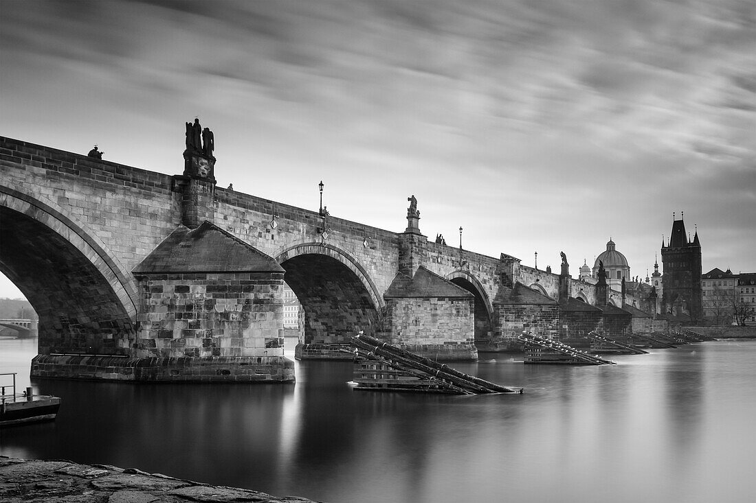 Karlsbrücke, UNESCO-Weltkulturerbe, Altstadt, Prag, Tschechische Republik, Europa