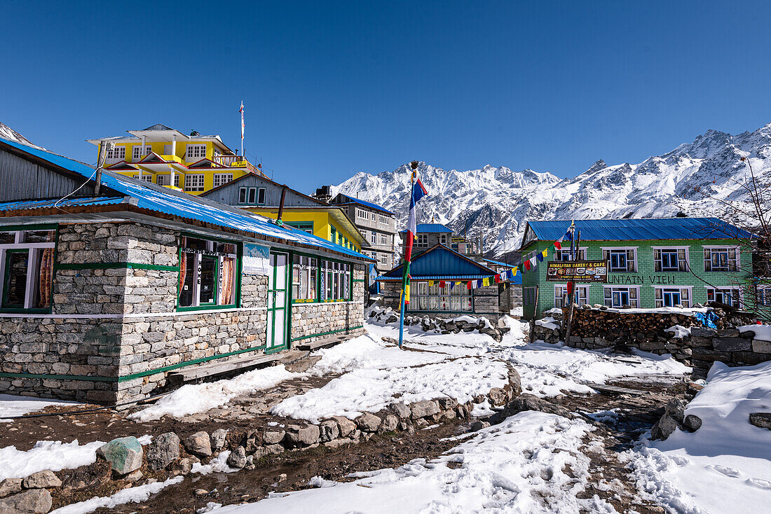 Kyanjin Gompa, Langtang-Tal-Trek, Himalaya, Nepal, Asien