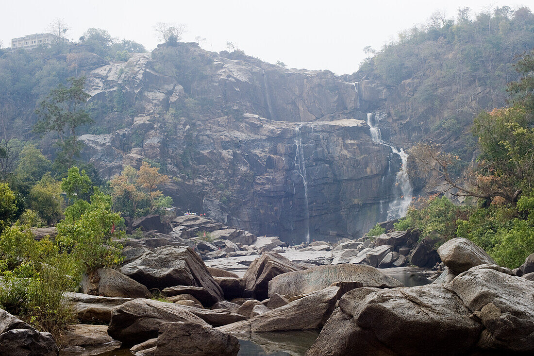 The 322 feet Hundru waterfall, Ranchi, Jharkhand, India, Asia