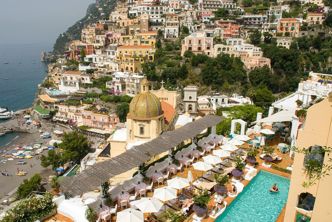 Positano, Amalfiküste, UNESCO-Welterbe, Provinz Salerno, Region Kampanien, Italien, Europa