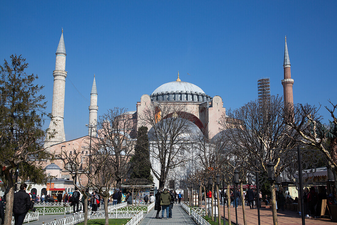 Hagia Sophia Großmoschee, 537 n. Chr., Sultanahmet-Platz, UNESCO-Weltkulturerbe, Sultanahmet, Istanbul, Türkei, Europa