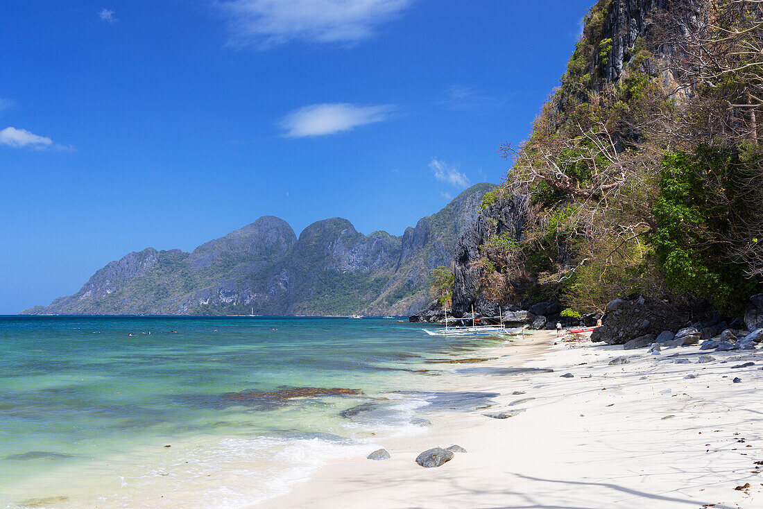 Ipil Beach 2, El Nido, Bacuit Bay, Palawan, Philippinen, Südostasien, Asien