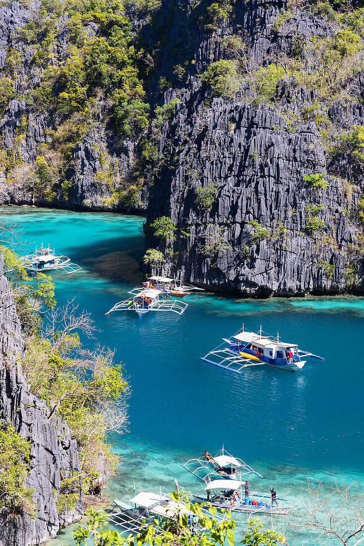 Kayangan-See, Coron, Palawan, Philippinen, Südostasien, Asien