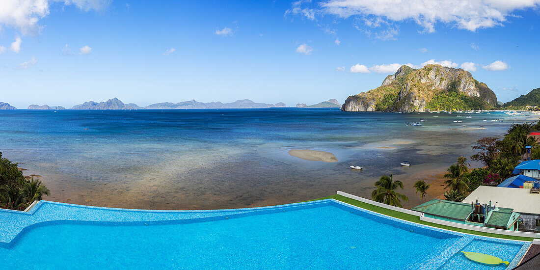 Pool im Lime Resort, El Nido, Bacuit Bay, Palawan, Philippinen, Südostasien, Asien