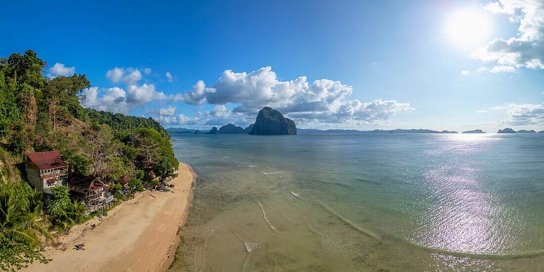 Las Cabanas beach, El Nido, Bacuit Bay, Palawan, Philippines, Southeast Asia, Asia