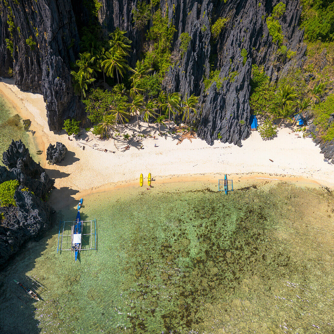 Geheime Lagune, Miniloc-Insel, El Nido, Bacuit Bay, Palawan, Philippinen, Südostasien, Asien