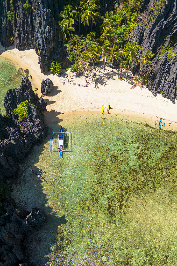 Geheime Lagune, Miniloc-Insel, El Nido, Bacuit Bay, Palawan, Philippinen, Südostasien, Asien