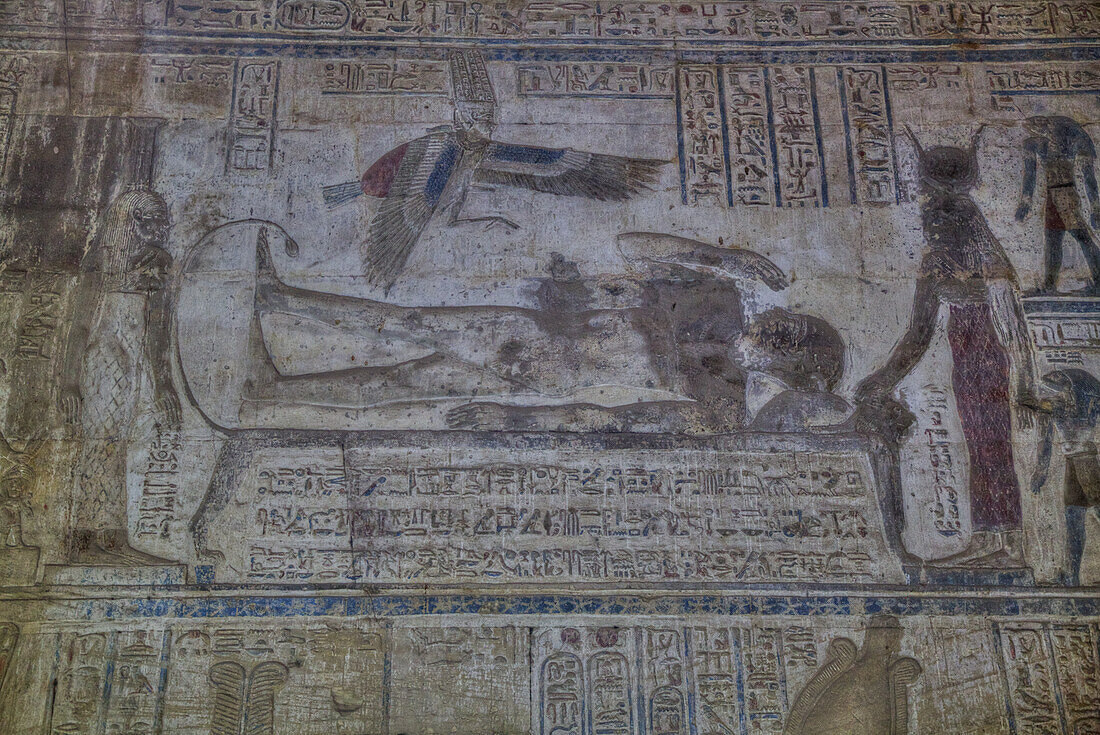 Reliefs, Opet-Tempel, Karnak-Tempelkomplex, UNESCO-Welterbe, Luxor, Ägypten, Nordafrika, Afrika